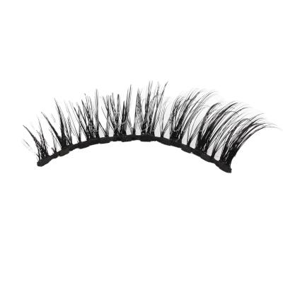 China High Quality Quick-drying Private Label Waterproof 10 Magnetic 3D Eyelashes With Eyeliner for sale