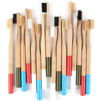 China Other New Listing Eco-friendly Adult Bamboo Toothbrush Kids Logo Toothbrush Bamboo Bathroom OEM for sale