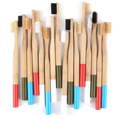 China Other Good Quality Adult Eco-friendly Bamboo Toothbrush For Kids OEM Logo Bamboo Charcoal Toothbrush for sale