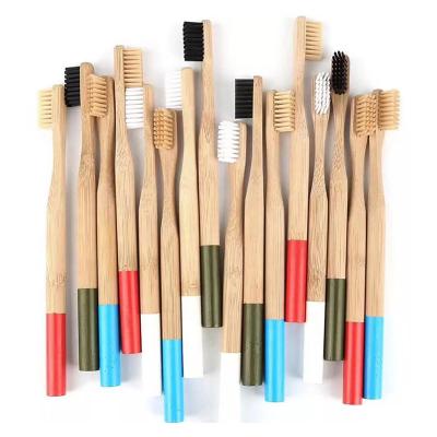 China Other OEM Good Quality Logo Adult Bamboo Toothbrush Wholesale Eco-friendly Fine Toothbrush Fine Bamboo for sale