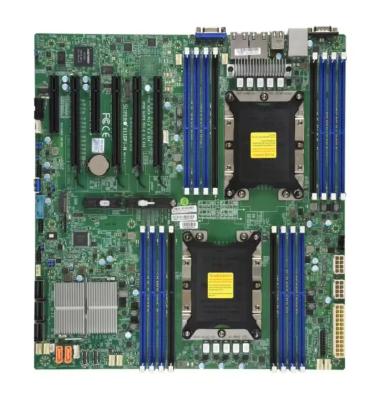 China Tarjeta base de servidor X11DPI-N con doble toma LGA3647 C621 Chip Memoria DDR4 para estación de trabajo en venta