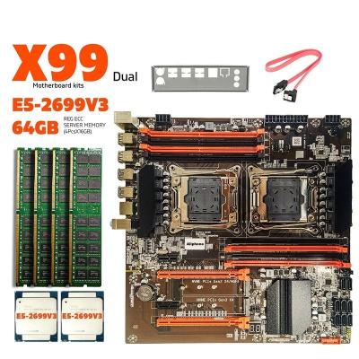 China Tarjeta base X99 personalizada con 64 GB DDR4 2133MHz Kit de memoria de servidor y puertos PCI-Express X16 en venta