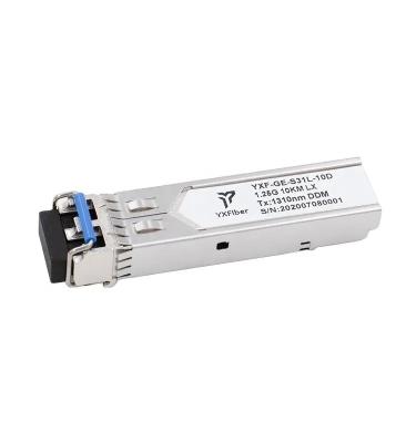 China Customized J4859D SFP 1.25G LX 10KM 1310nm SMF Dual Fiber LC FP DDM SFP Module GLC-LH-SM for sale