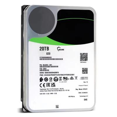 China ABS Shell Customized ST20000NM002D Exos X20 SAS 20TB 3.5inch 512E/4KN SAS 12Gb/s 7200rpm Enterprise Internal Hard Drive for sale