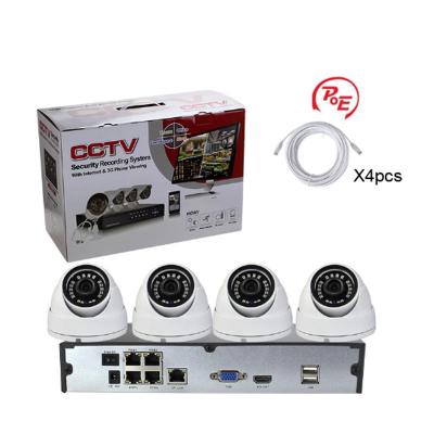 China Langlebige 2MP HD Security IR Cut Vandalproof 4CH POE Draht IP Kamera NVR Kit für den Außenbereich zu verkaufen