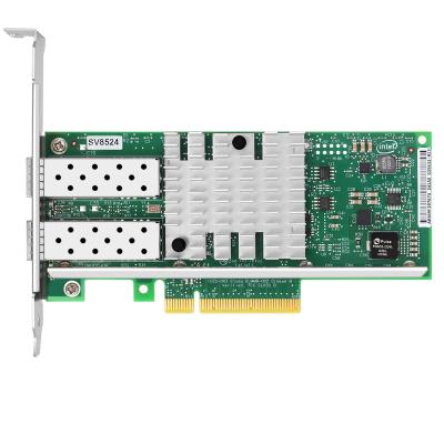 China Network Interface Card SV8524 PCIe v2.0 5.0 GT/s x8 lanes JL82599ES SFP+ Dual Port 10/1GbE x520da2-55 for sale