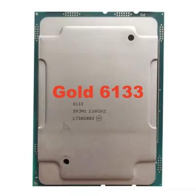 中国 オーダーメイド ゴールド 6133 CPU 2.5GHz 150W LGA3647 20Cores サーバープロセッサ CPU 良い価格 高性能 サーバー CPU 販売のため