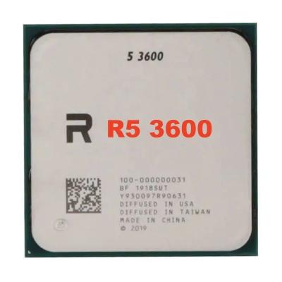 China Customized R5 3600 CPU 6cores 32MB 3.6GHz 7NM 65W Socket AM4 Server CPU R5 3600 CPU high performance for sale