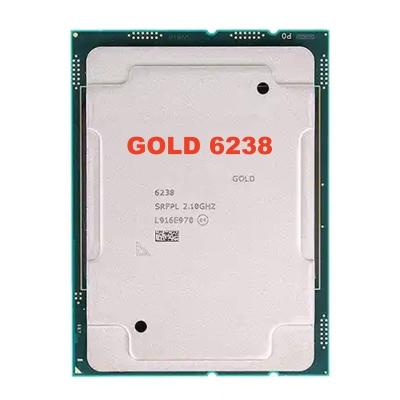 China New Original Server processor 6238 CPU 2.1GHz 22cores 140W processor 6238 cpu for server for sale