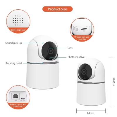 China Smart Home WiFi Two Way Audio Night Vision PTZ Wireless Security Cameras Indoor  Auto Tracking Network Camera for sale