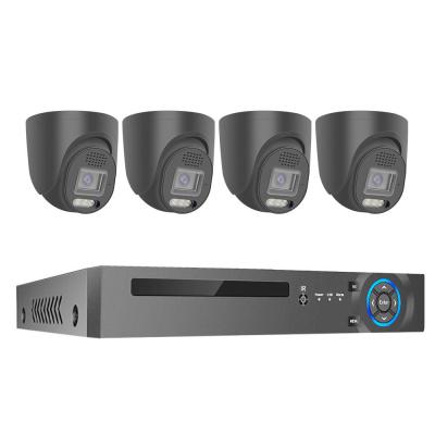 China Utilização personalizada 4 canais detecção facial interior H.265 4K 8MP POE IP Wired Rede CCTV sistema de câmera de segurança doméstica à venda