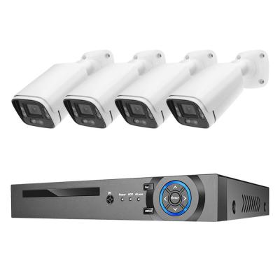 China 4CH detecção facial exterior H.265 4K 8MP POE IP Wired Network Sistemas de vigilância de câmeras CCTV de segurança à venda