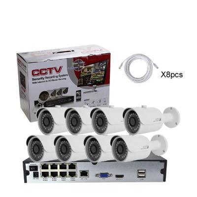 China Factory Outlet Security Network Cable Ip Monitoring Cctv Suite Security Camera Poe Camera System Bullet Camera 2MP NST-PK8202S for sale