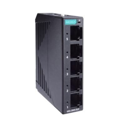 China Carcasa metálica de 5 puertos Interruptores Ethernet no administrados de nivel de entrada Serie EDS-2005-EL Diseño duradero NO Molde privado en venta