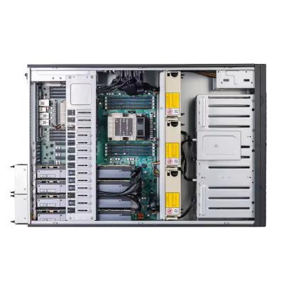 Cina Rack Server personalizzato 4 Gpu con doppia CPU LGA3647 Portable 4U Gpu Server case Computer Server con schede Gpu 3090 in vendita