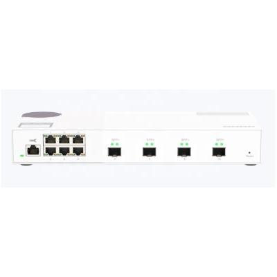 China QSW-M2106-4S 4*10GbE SFP Fiber Ports 6*2.5GbE Ethernet Ports L2 Web-based NMS Switch speed Connectivity for Workstations for sale