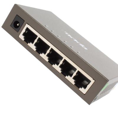 China 10/100Mbps Transmission Rate SNMP Function Metal Switch Network Monitoring Deconcentrator 5 Port Gigabit Switch TEG1005D for sale