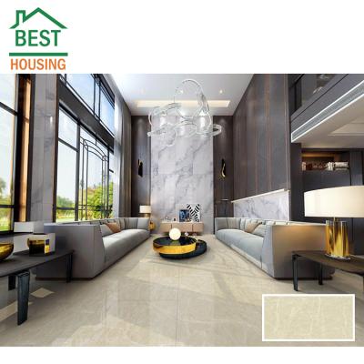 China Modern beige color kitchen interior home wall tiles glazed polished porcelain floor tiles 800*1600mm for sale