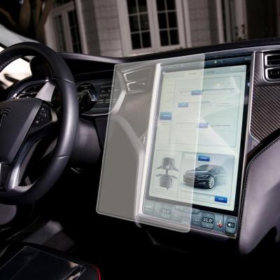 China Anti-crash Center Touch Screen Protector, Tempered Glass Car Navigation Protective Film For Tesla Model X Model S Center Touch Screen for sale