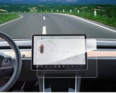 China Anticrash For Tesla Model 3 Car 15Inch Navigation Center Touch Display Tempered Glass Protective Film for sale