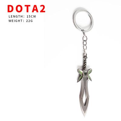 China High Quality Manufacture DOTA2 Japan Small Butterfly Sword Model Necklace for sale