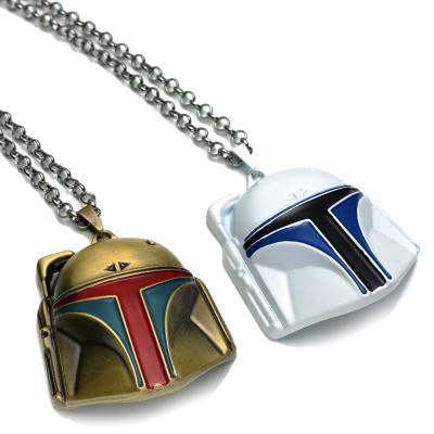 China Hot Sale Japan White Knight In Stars Wars Facecover Metal Necklace Pendant From Manufacture for sale