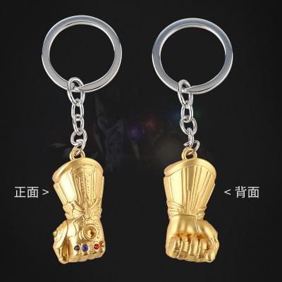 China Avengers Metal Key Chain Collection Europe High Quality Nano Gauntlet Iron Man Key Chain For Men for sale