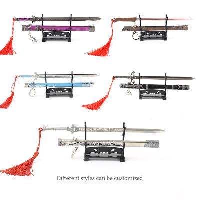 China Wholesale China Gift or Collection Metal Luxury Automatic Elastic Movable Sword of the Untamed With Display for sale