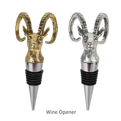 China Wholesale custom creative high quality zinc alloy china metal wine stopper pourer or wine pourer for gift new design for sale