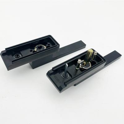 China New Office Interior Aluminum Glass Door Door Black Glass Door Lock For Swing Glass Door for sale