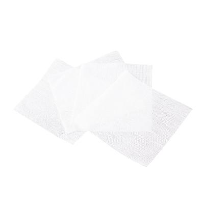 China Disposable 100% Cotton Gauze By Cutting Wrapped Care Gauze Compresses Absorbent for sale