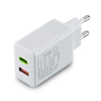 China Sam Note Galaxy Factory Selling Cheap Type-C Type-A 2-in-1 Adapter 2 USB Wall Charger 30w PD+QC Price 30W Wall Fast Charger USB-C for sale