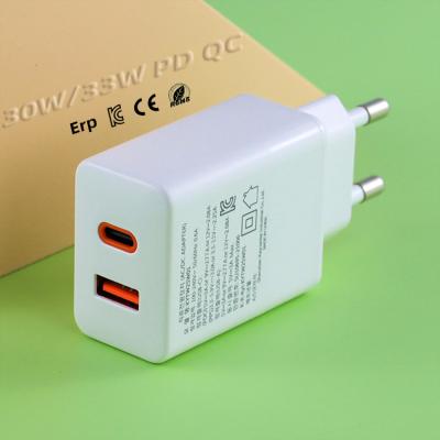 China PD Gan Fast Charging USB Cargador 30W Disposable Portable Cell Phone Wall Charger C Portatil Cargador Charger For iPhone Samsung for sale