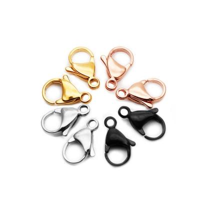 China Connect Stainless Steel Lobster Clasps For DIY Accessory Claw Clasps For Bracelet Necklace Jewelry Making Findings With High Quality for sale