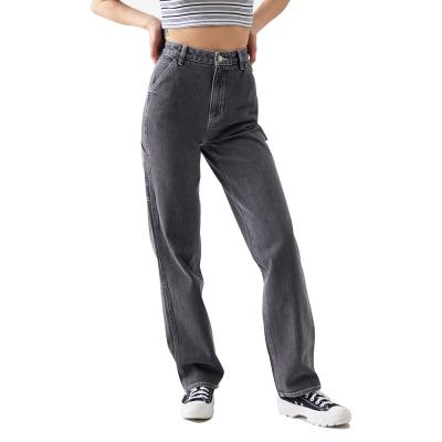 China New Arrival Breathable Friend Customized Jeans For Women Spring Pants And Long Wide Leg Pants for sale