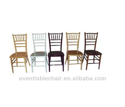 China Wholesale wooden wedding banquet chivari solid wood tiffany chair for sale for sale