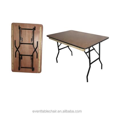 China High quality Qingdao plywood folding furniture foldable table dining event wooden table wedding afolding banquet table for sale