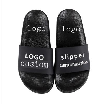 China Wholesale fashion trend big brand men's slippers non-slip outdoor fashion wear-resisting custom logo slide slippers for sale