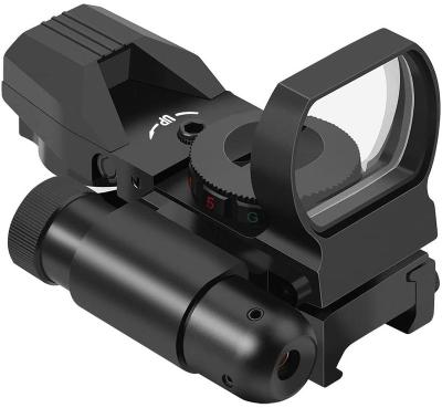 China Aluminium Alloy HD101B Reflex Sight - 4 Reticle Red & Green Dot Sight  with Red Laser Sight for sale