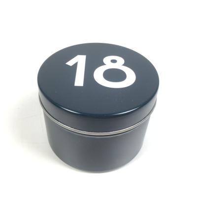 China Recyclable Customized Small Colorful Metal Round Tin Tin Box With Number For Coffee Tea Chocolate Packet for sale