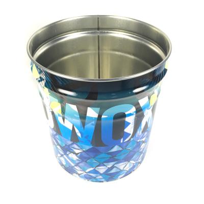 China Sustainable Metal Waste Paper Homeware Tin Bucket With Customized Logo for sale