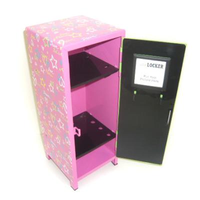 China Creative Metal Toy Small Mini Locker for Cosmetic Cabinet L108*W105*H272mm for sale