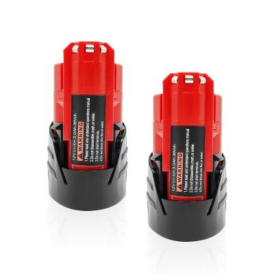 China Power Tools 3.0Ah M12 Milwaukee Battery Replacement Milwaukee Battery 12v For Milwaukee Cordless Power Tool Battery 48-11-2460 48-11-2420 for sale