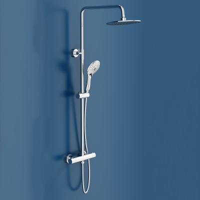 China With Hung Elegance Luxury Delux Bathroom Popular SB1550 Multi-function Wall Mounted Shower Set With Rainfall Shower Head And Hand Shower for sale