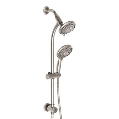 China With Hot Sale SB242E450 Slide Bar Stainless Steel 5 Functions Mixer Sliding Shower Set With Handshowerhead Hand Shower for sale