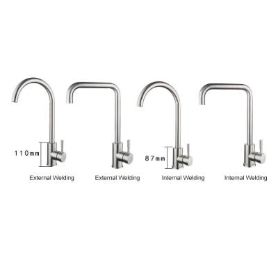 China Eco - Friendly Bathroom Hose Faucet Basin Faucet Curved Kitchen Sanitary Brass Faucet for sale