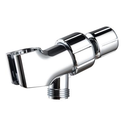 China Eco-friendly ABS WB2030 Handheld Shower Arm Wall Mount Bracket, Full Chrome Plated Plastic Adjustable Hand Shower Wall Bracket for sale