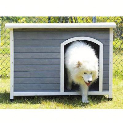 China Breathable Large Luxury Kennel Outdoor Cheap Chinese Wooden Kennel for sale