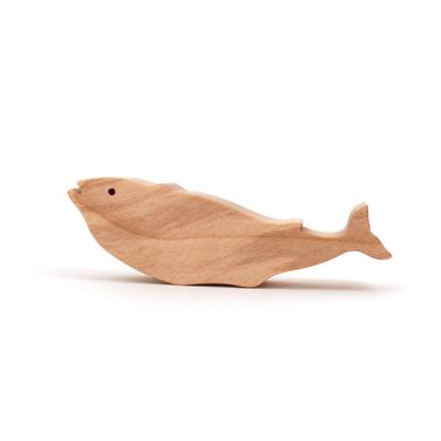 China DIY TOYS Wholesale Children Gift Cheap Price Animal Whale Small Wooden Figurine Toy For Kids for sale