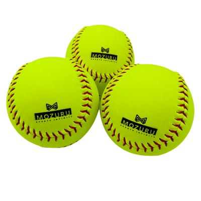 China Custom Made Outdoor Sports Official Yellow Baseball Training Logo High Quality Weighted Baseball for sale